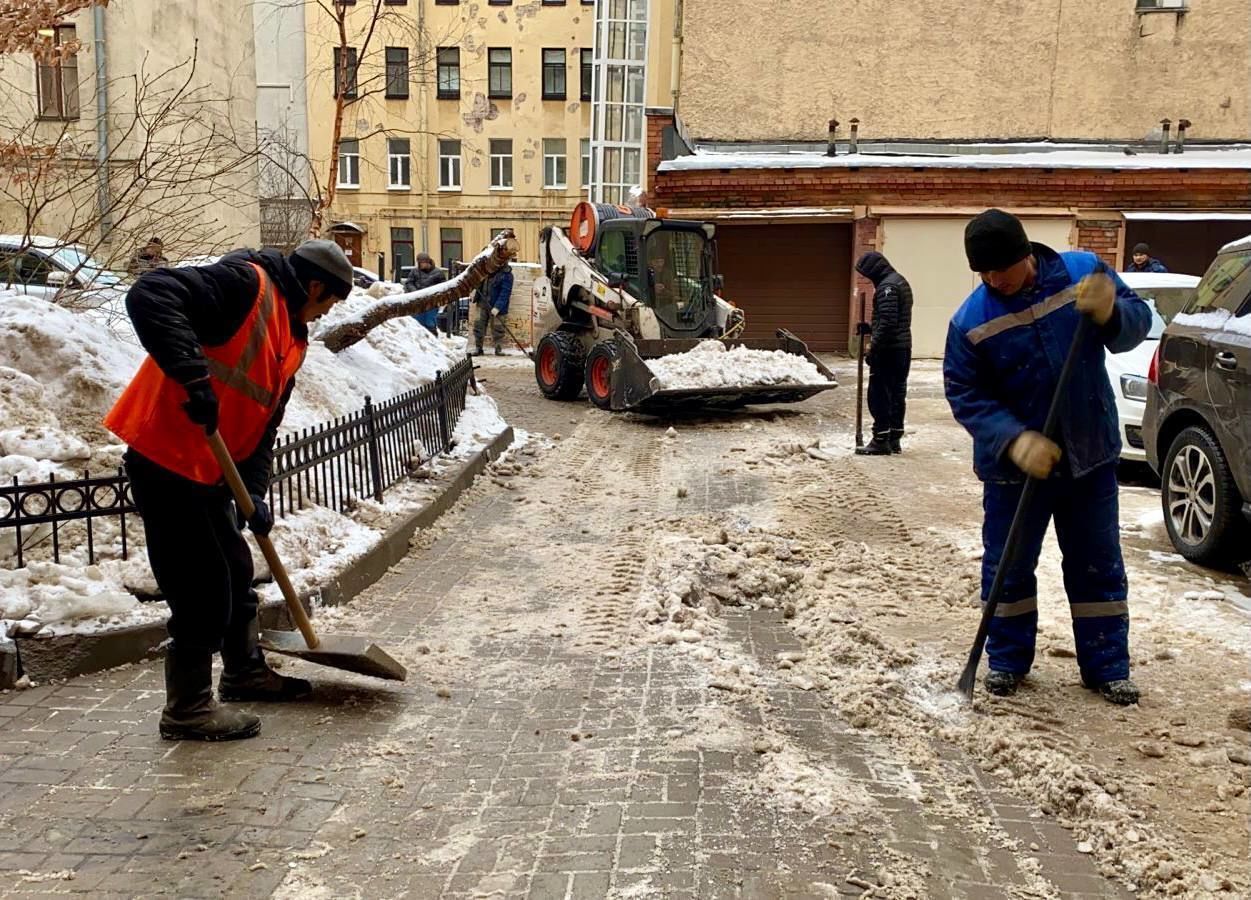 санкт петербург уборка снега